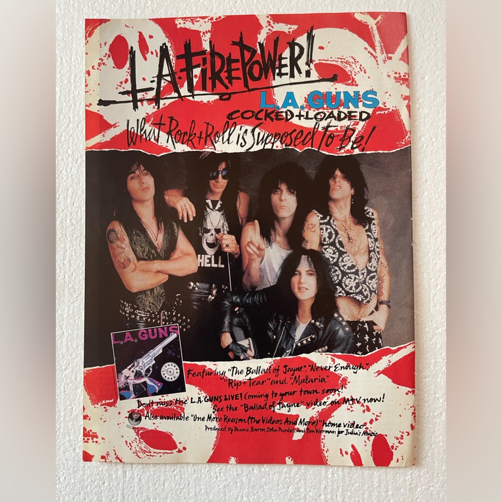 LA Guns Cocked & Loaded pinup
